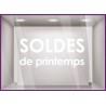 Sticker Soldes de Printemps promotion destockage braderie liquidation mode maroquinerie parfumerie bijouterie lettrage adhesif