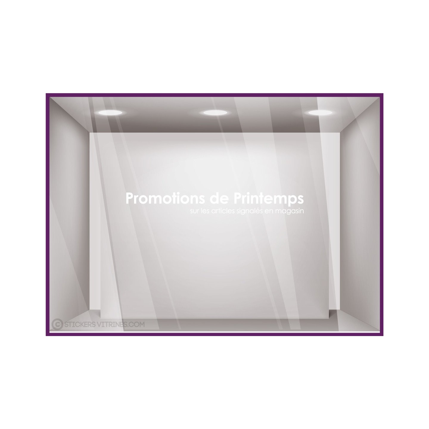 Stickers-Promotions de Printemps-SOLDES-vitrine-devanture-boutique-lettrage adhesif-autocollant geant