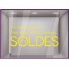 Sticker Soldes Plus d'Excuses Vitrophanie Stickers Adhésif Amusant Déco vitrine boutique