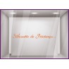 Sticker Silhouette de Printemps...lettrage adhésif texte autocollant mode maroquinerie parfumerie institut beauté devanture