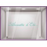 Sticker Silhouette d'Eté vitrophanie adhésif autocollant vitrine commerce mode parfumerie institut de beaute opticien pharmacie