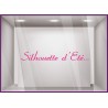 Sticker Silhouette d'Eté vitrophanie adhésif autocollant vitrine commerce mode parfumerie institut de beaute opticien pharmacie