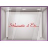 Sticker Silhouette d'Eté vitrophanie adhésif autocollant vitrine commerce mode parfumerie institut de beaute opticien pharmacie