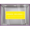 Sticker Grande Braderie soldes promotions destockage vitrophanie vitrine devanture boutique mode maroquinerie