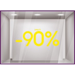 Sticker Jusqu'`a -90%