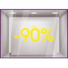 Sticker Jusqu'`a -90%