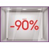 Sticker Jusqu'`a -90%