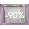 Sticker Jusqu'`a -90%