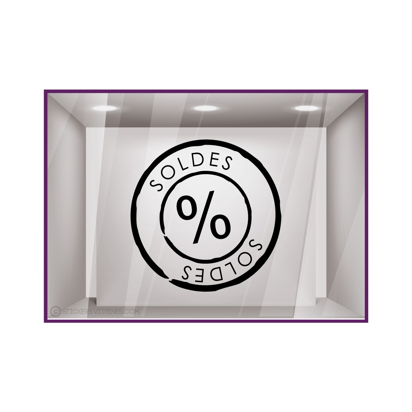 Sticker Tampon Soldes destockage demarque braderie liquidation offres promotionnelles promotions mode chaussures