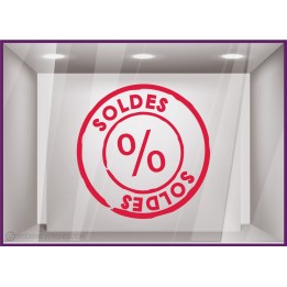 Sticker Tampon Soldes destockage demarque braderie liquidation offres promotionnelles promotions mode chaussures
