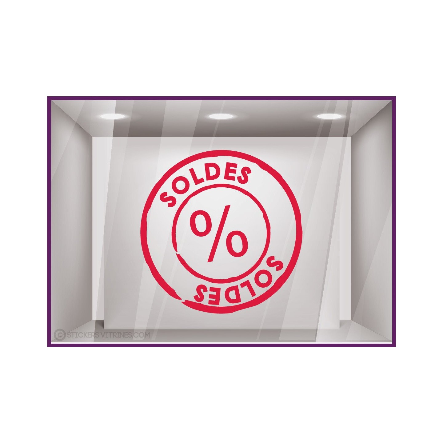 Sticker Tampon Soldes destockage demarque braderie liquidation offres promotionnelles promotions mode chaussures