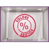 Sticker Tampon Soldes destockage demarque braderie liquidation offres promotionnelles promotions mode chaussures