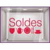Sticker Soldes Deco article maison décoration lettrage adhésif destockage promotion pas cher liquidation braderie 