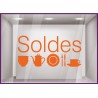 Sticker Soldes Deco article maison décoration lettrage adhésif destockage promotion pas cher liquidation braderie 