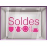 Sticker Soldes Deco article maison décoration lettrage adhésif destockage promotion pas cher liquidation braderie 