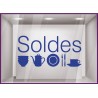 Sticker Soldes Deco article maison décoration lettrage adhésif destockage promotion pas cher liquidation braderie 