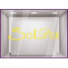 Sticker Soldes Lettres lettrage adhesif destockage liquidation braderie vitrophanie calicot mode parfumerie beaute
