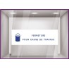 Sticker Fermeture Pour Cause de Travaux