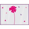 Kit de Stickers Marguerites fleur saint valentin fete des meres clalicot vitrophanie vitre vitrine mode bijouterie