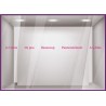 Kit de Stickers Je t'aime lettrage adhesif autocollant devanture mode vitrine calicot bijouterie fleuriste vitrophanie vitre