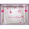 Kit de Stickers Un Amour de Saint Valentin vitrine devanture calicot lettrage adhesif vitrophanie boutique bijouterie mode vitre