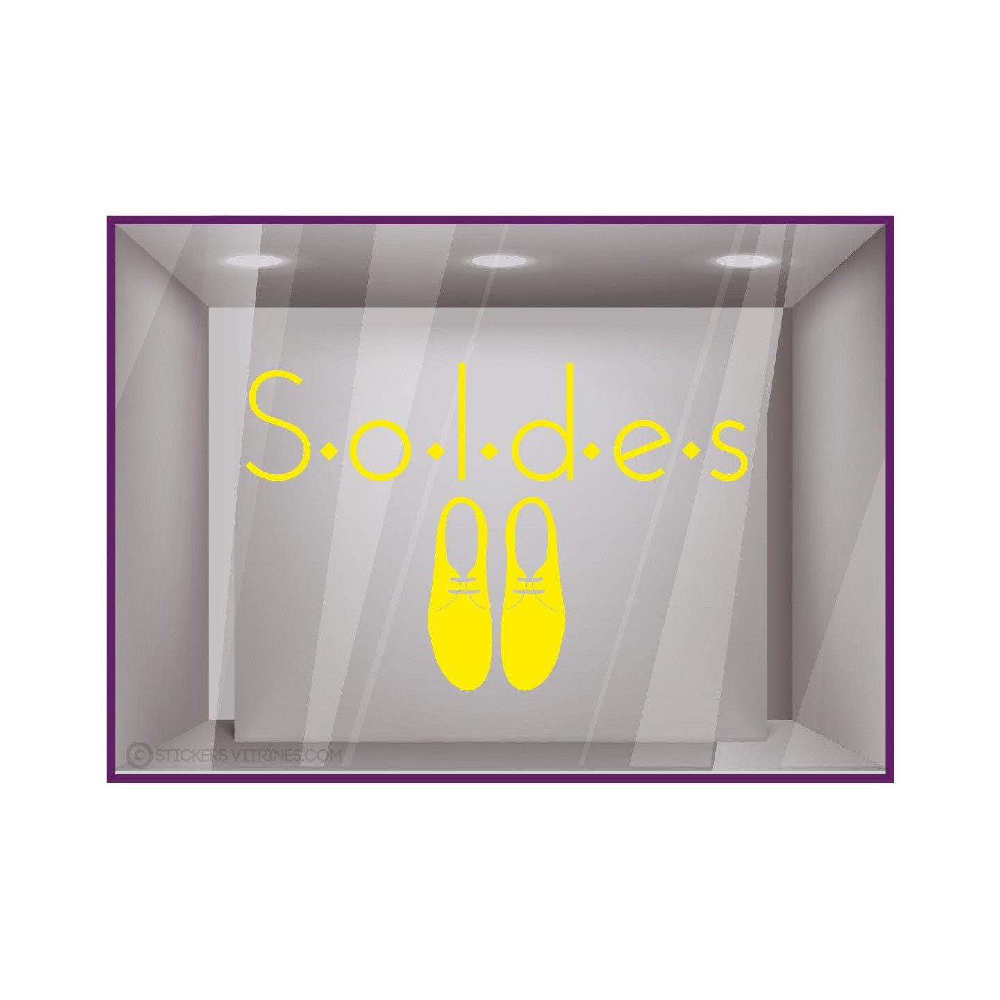 Sticker Soldes Chaussures Derbies
