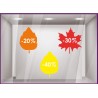 Kit Promotions Feuilles d'Automne BOUTIQUE CALICOT VITRINE IDEE DECORATION ADHESIF