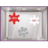 Kit Promotions Flocons -20% -30% -40% pourcentage soldes destockage braderie liquidation mode sport parfumerie 