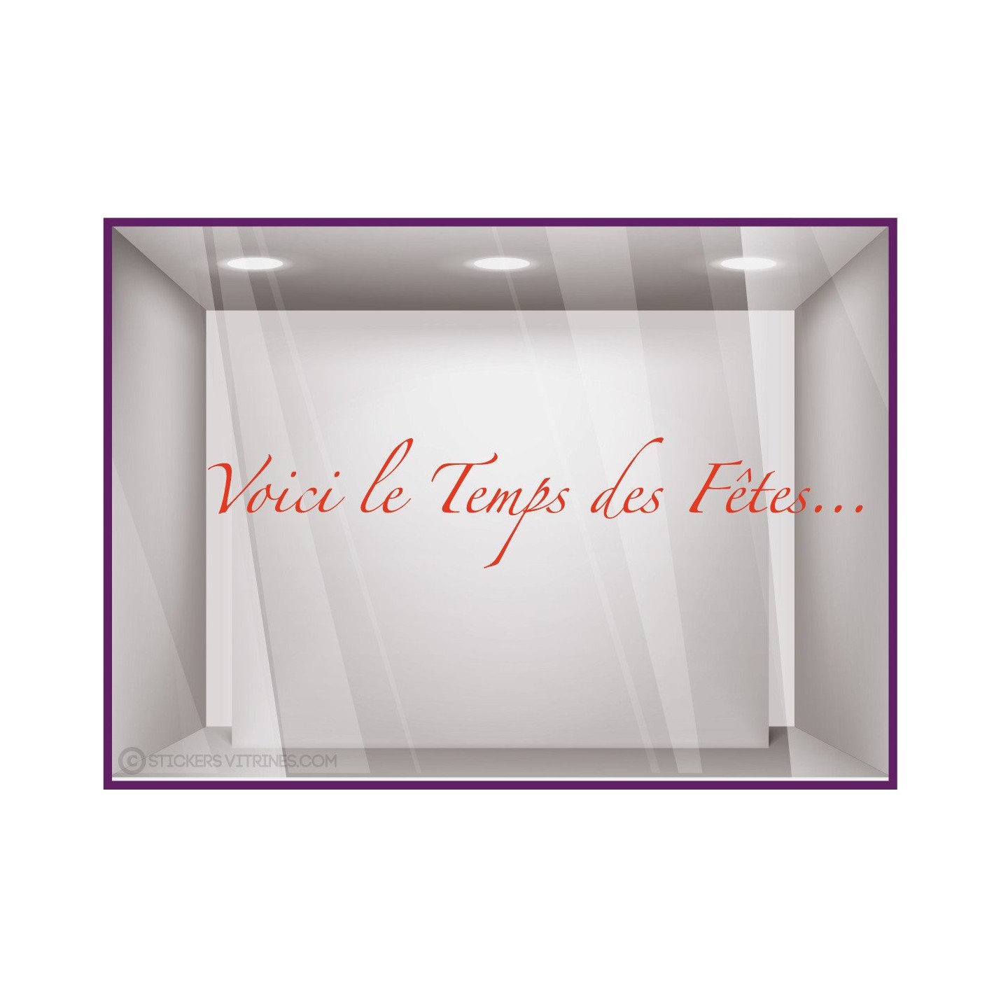 Sticker Voici le temps des F^etes