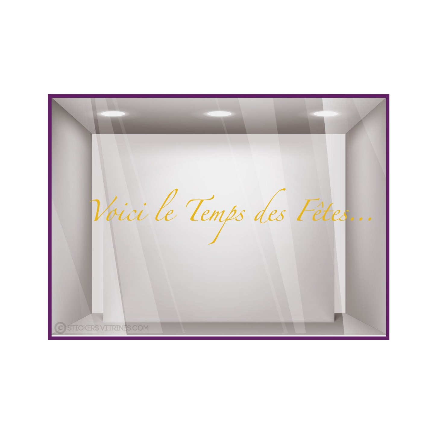 Sticker Voici le temps des F^etes