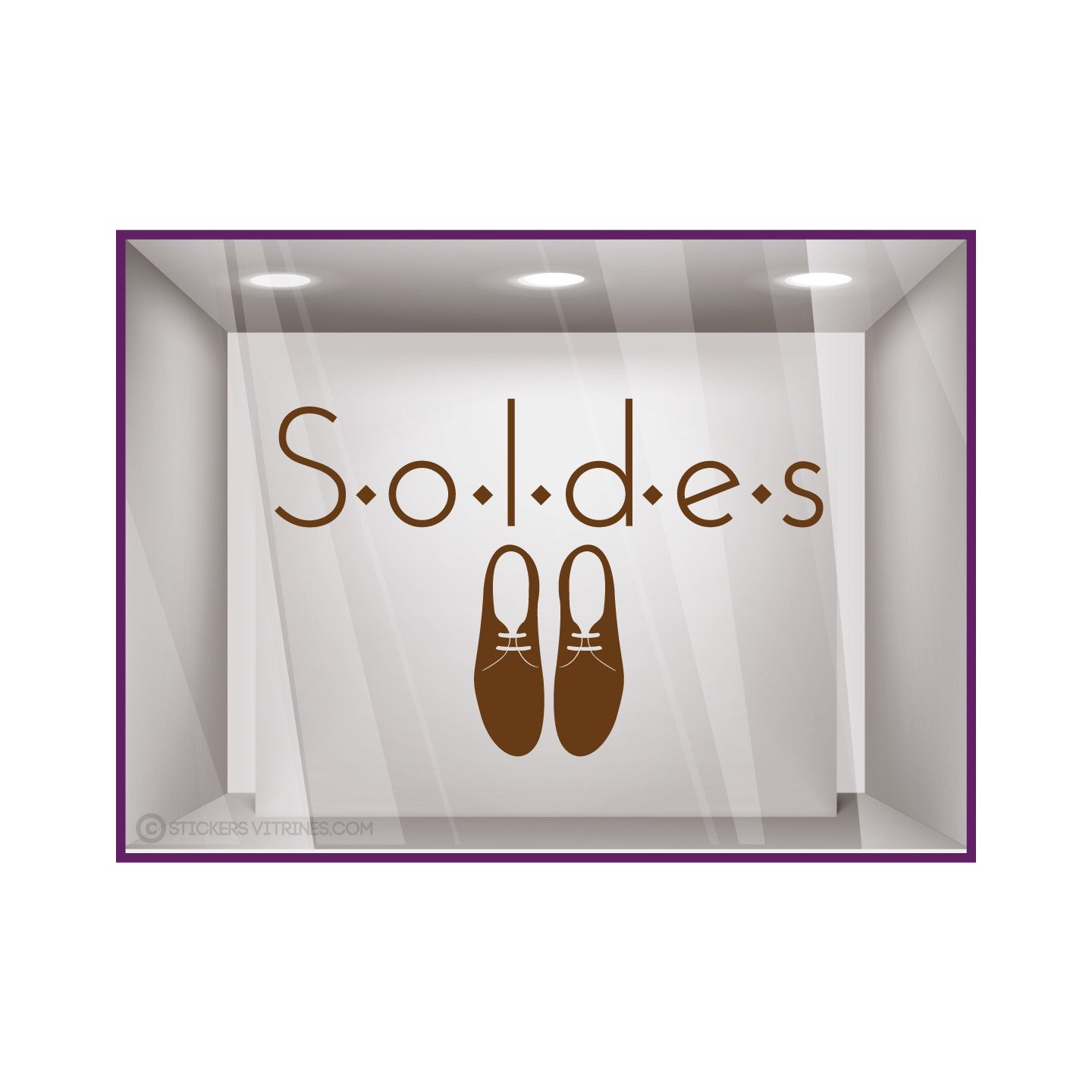 Sticker Soldes Chaussures Derbies