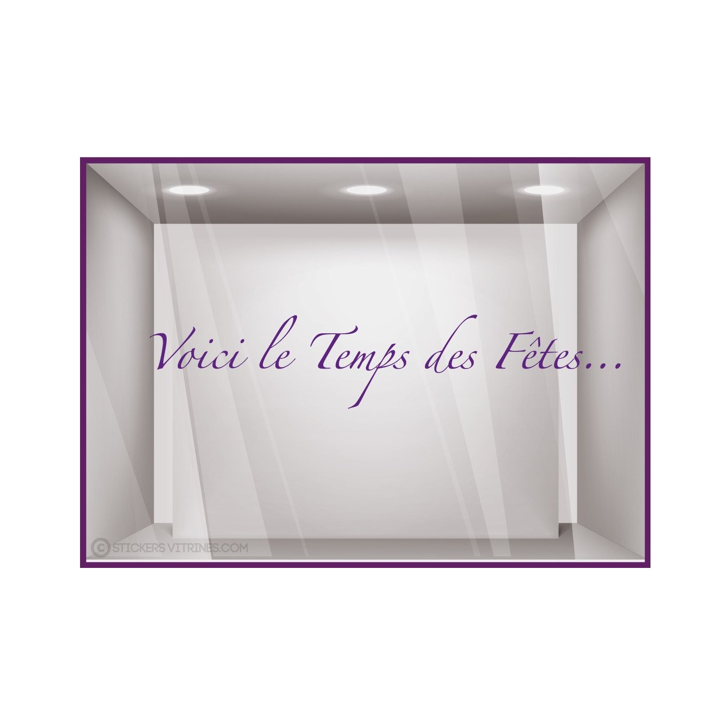 Sticker Voici le temps des F^etes