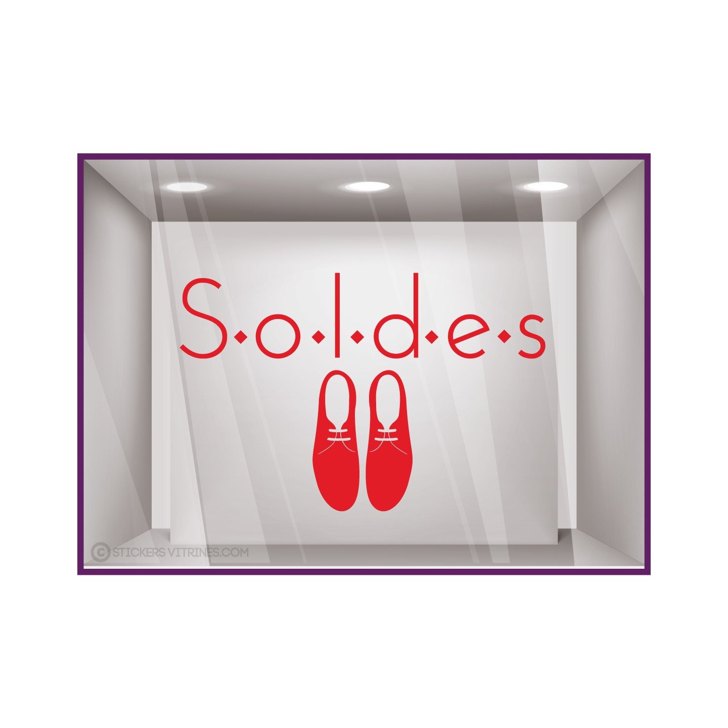 Sticker Soldes Chaussures Derbies