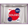 Sticker Pastille Soldes Pourcentages