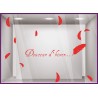 Kit de Stickers Douceur Dhiver- plumes-noel-vitrine-fetes-devanture-boutique-lettrage adhesif-autocollant geant