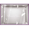 Kit de Stickers Douceur Dhiver- plumes-noel-vitrine-fetes-devanture-boutique-lettrage adhesif-autocollant geant