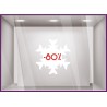 Sticker Promotion Flocon -80% pourcentage soldes destockage braderie liquidation offre promotionnelle mode sport hiver