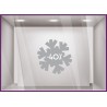 Sticker Promotion Flocon -40% soldes hiver mode opticien sport maroquinerie pourcentage destockage braderie liquidation