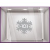 Sticker Promotion Flocon -10% soldes hiver sport mode devanture destockage braderie liquidation neige parfumerie