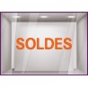 Sticker Soldes Simple destockage braderie liquidation lettrage adhesif texte autocollant mode opticien bijouterie maroquinerie