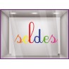 Sticker Soldes Enfants destockage librairie papeterie joeut sport braderie liquidation vitrine devanture commerce