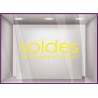 Sticker Soldes Plaisir destockage braderie liquidation promotions maroquinerie mode bijouterie devanture lettrage adhesif