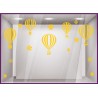 Kit de Stickers-Montgolfieres-flocons hiver noel adhesif calicot vitrophanie autocollant geant publicitaire 