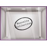 Sticker Nouvelle Collection Tampon magasin mode boutique commerce vitrine devanture bijouterie adhesif lettrage