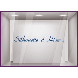 Sticker Silhouette d'Hiver...
