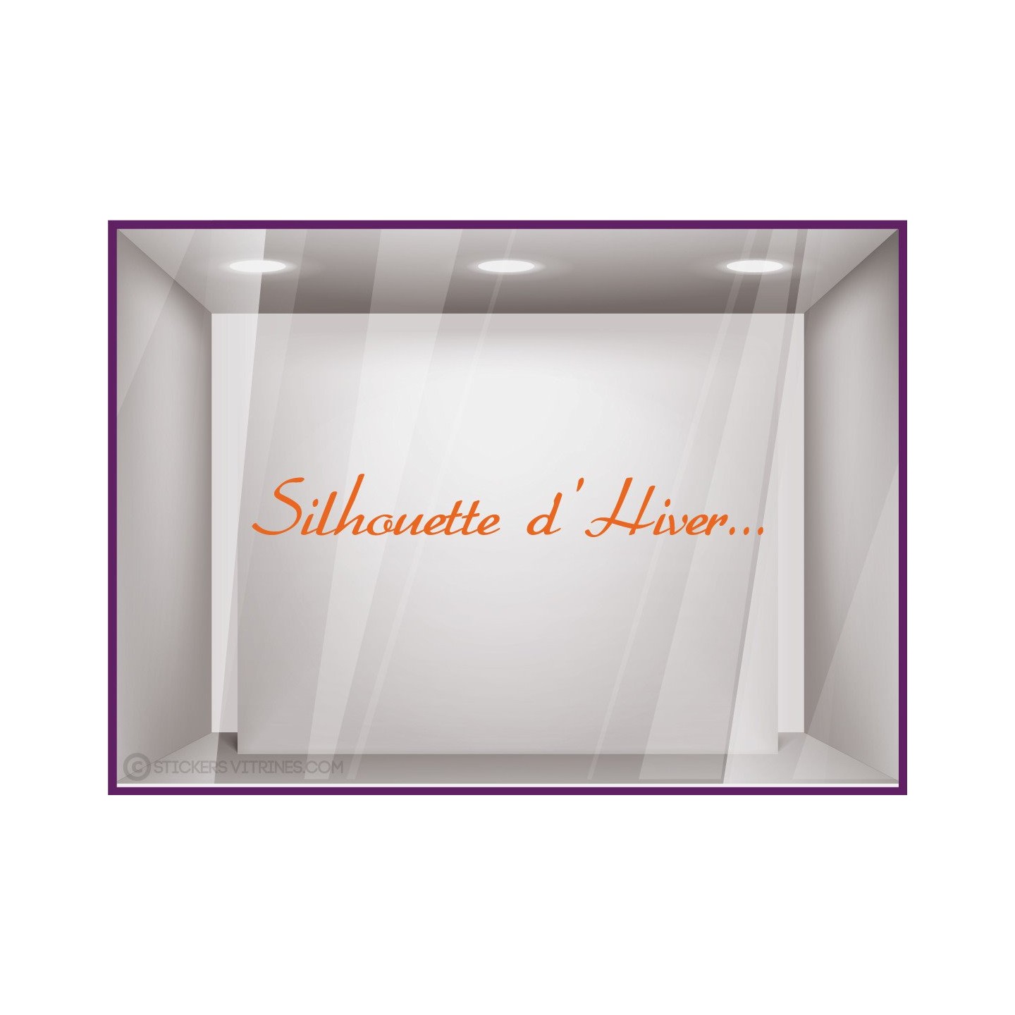 Sticker Silhouette d'Hiver...