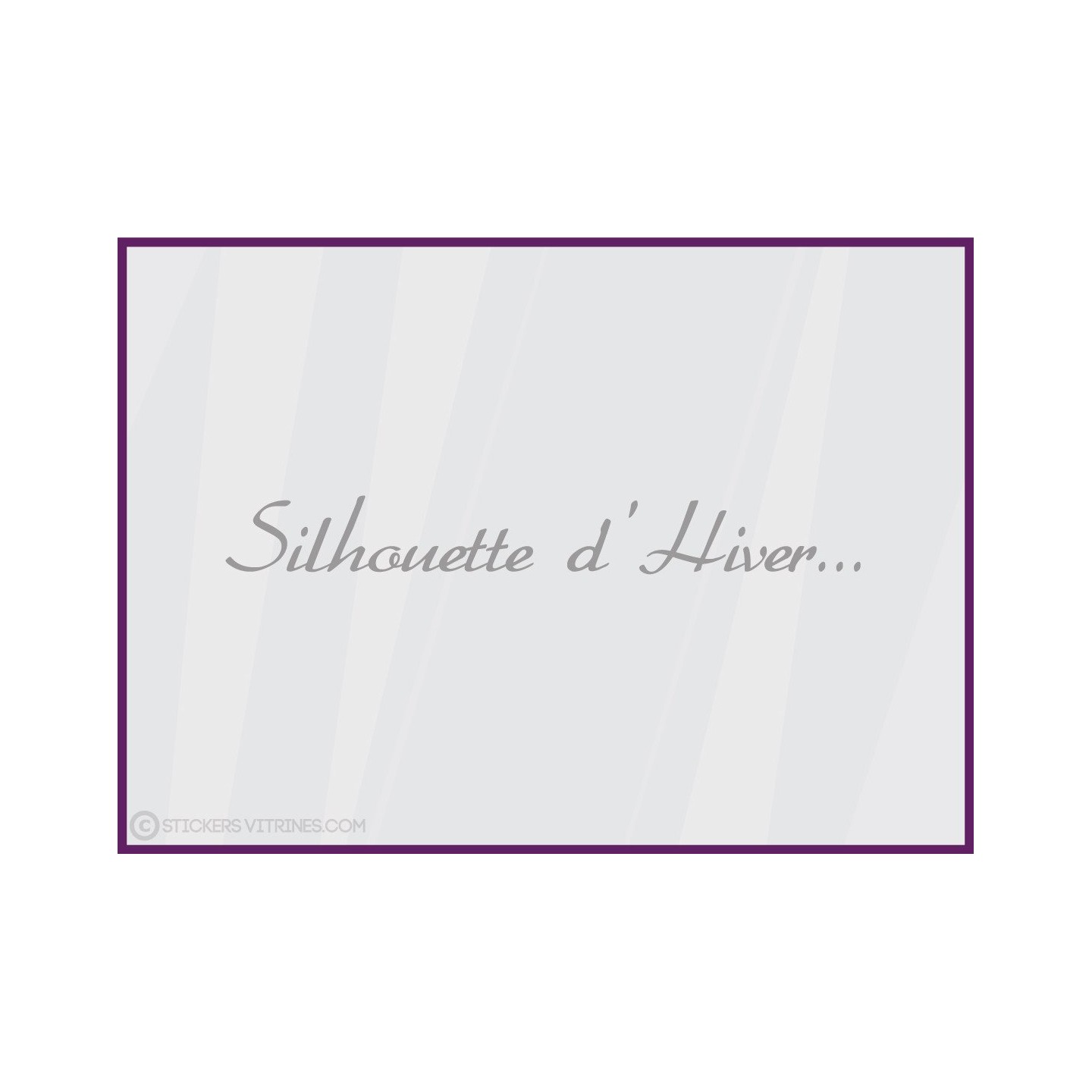 Sticker Silhouette d'Hiver...
