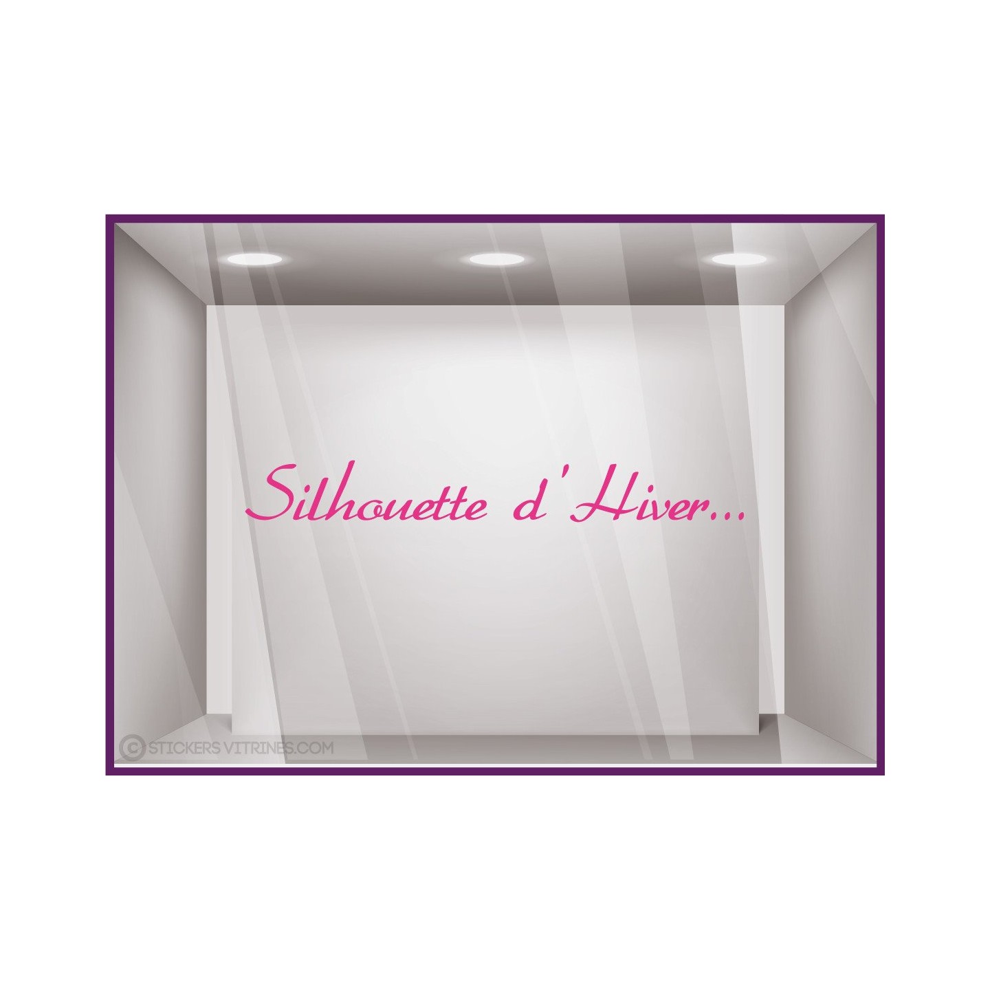 Sticker Silhouette d'Hiver...