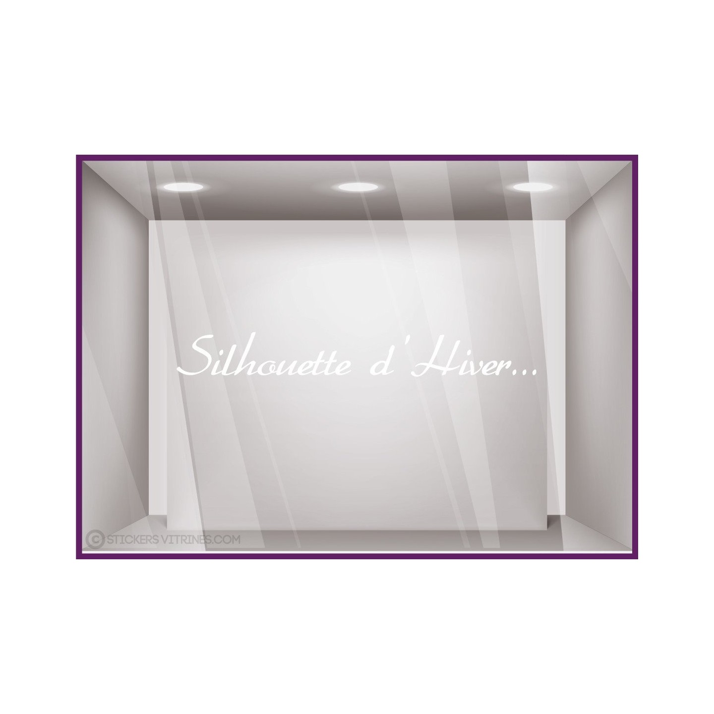 Sticker Silhouette d'Hiver...