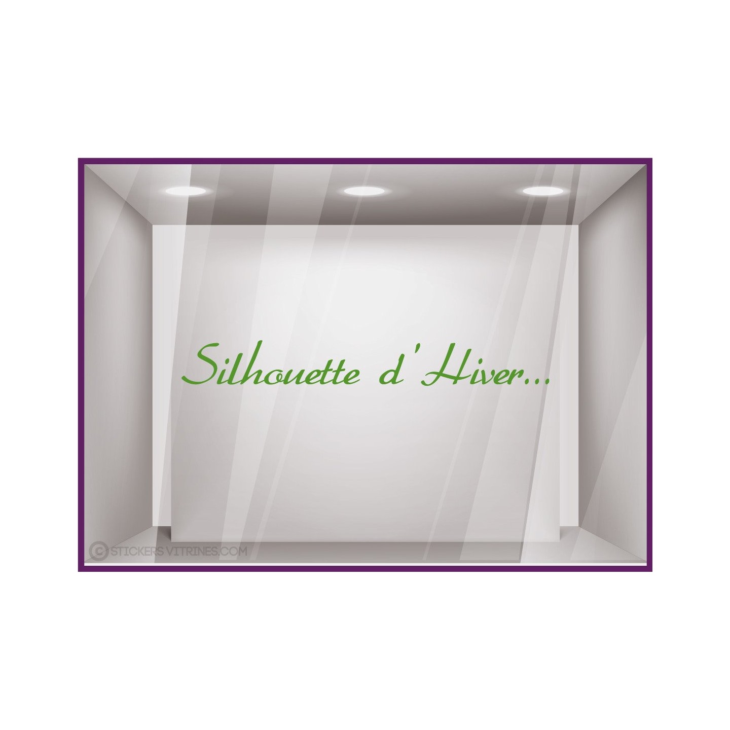 Sticker Silhouette d'Hiver...